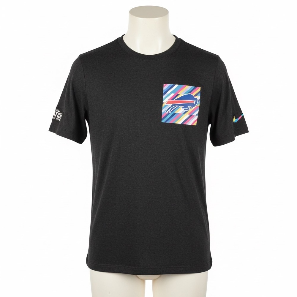 Buffalo Bills Sideline T-Shirt Crucial Catch NFL Nike‎ Men Large Gray Football